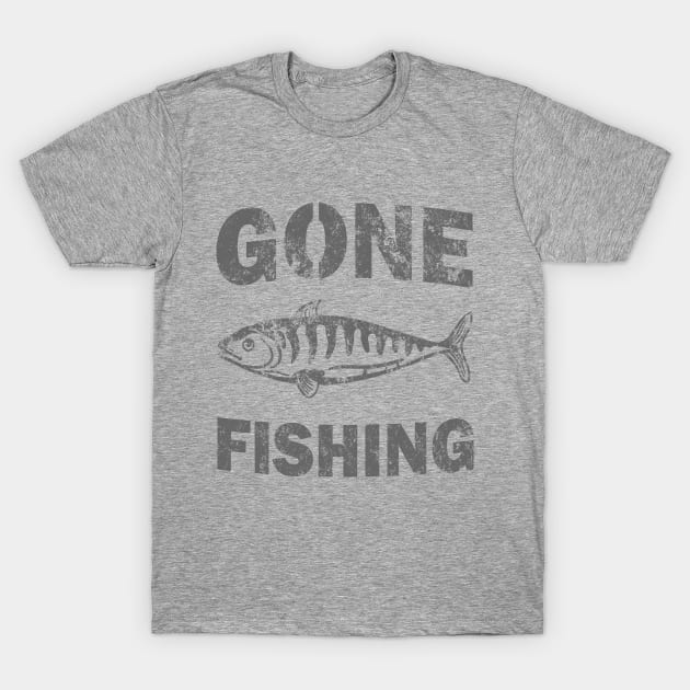 Gone Fishing T-Shirt by VintageArtwork